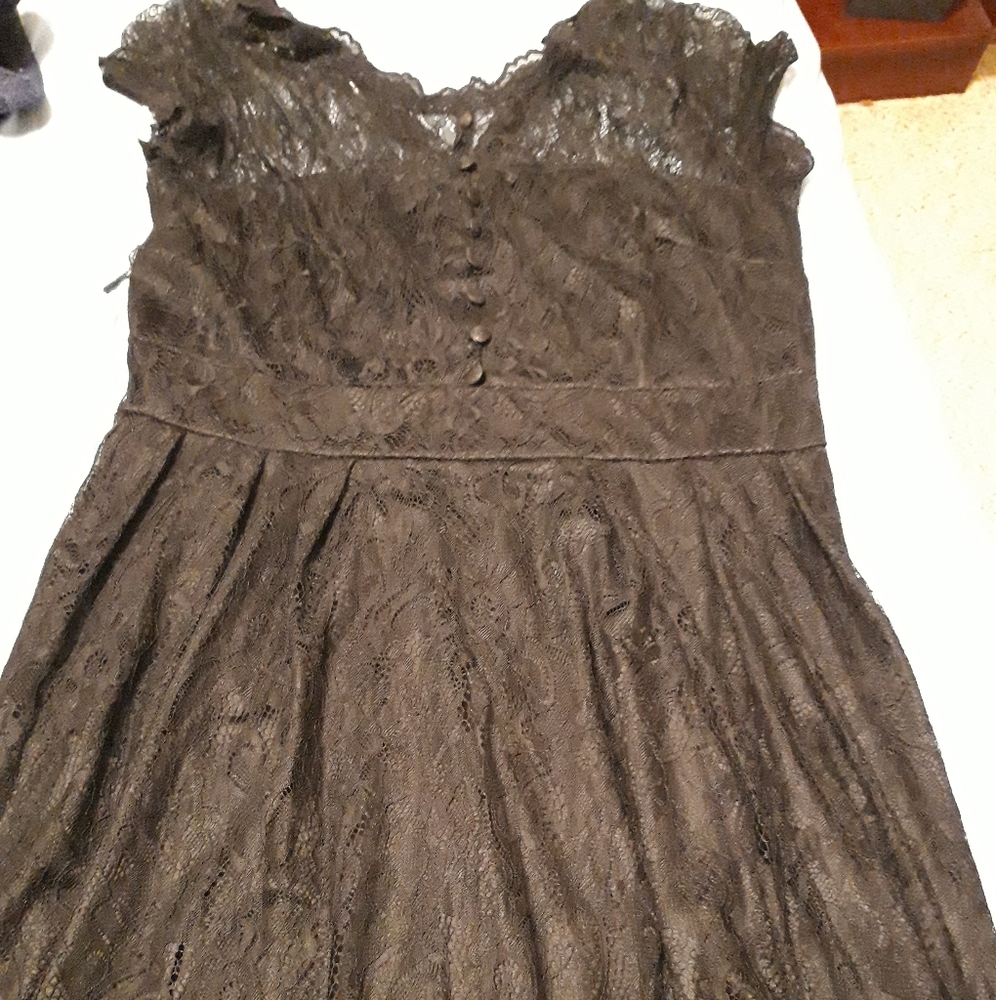 Black lace dress